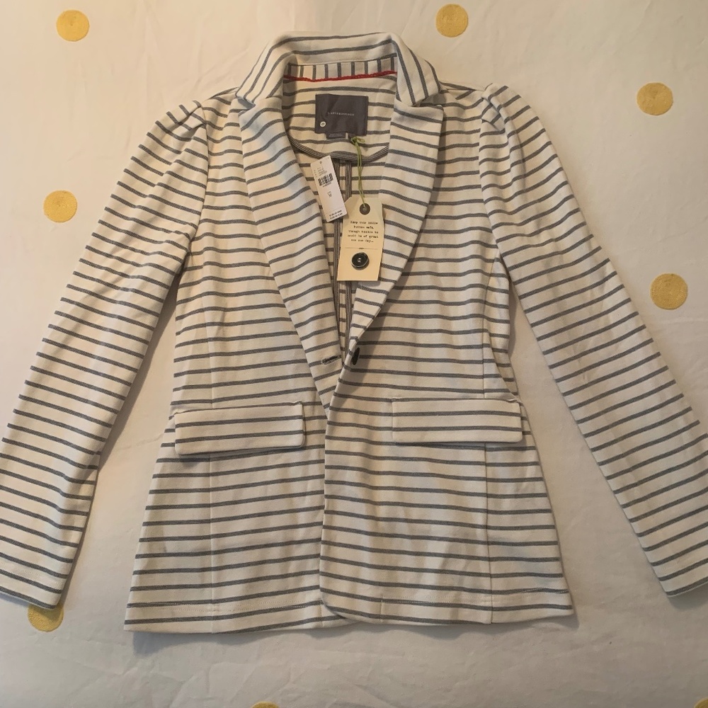 NWT Anthropologie Striped Blazer (M)